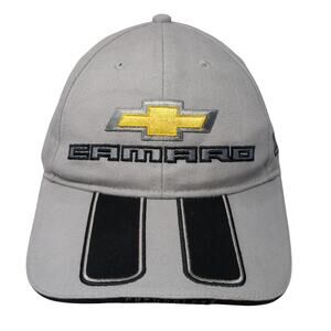 Chevrolet Camaro Strapback Baseball Cap Gray One Size Adjustable Ralph White